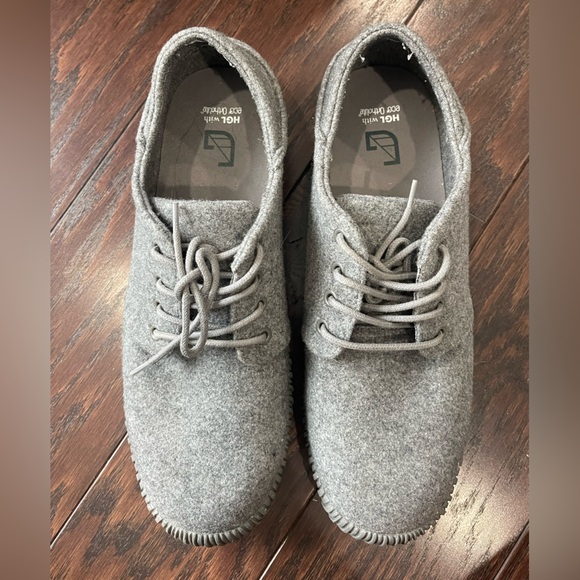 Hybrid Green Label Men Dune Low Top Wool Gray Sneaker Size 12 - Picture 4 of 10